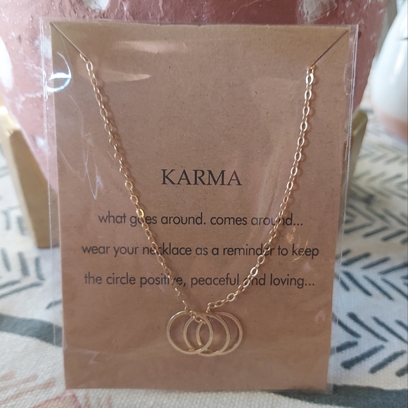 Karma Gold Necklace - Picture 1 of 3